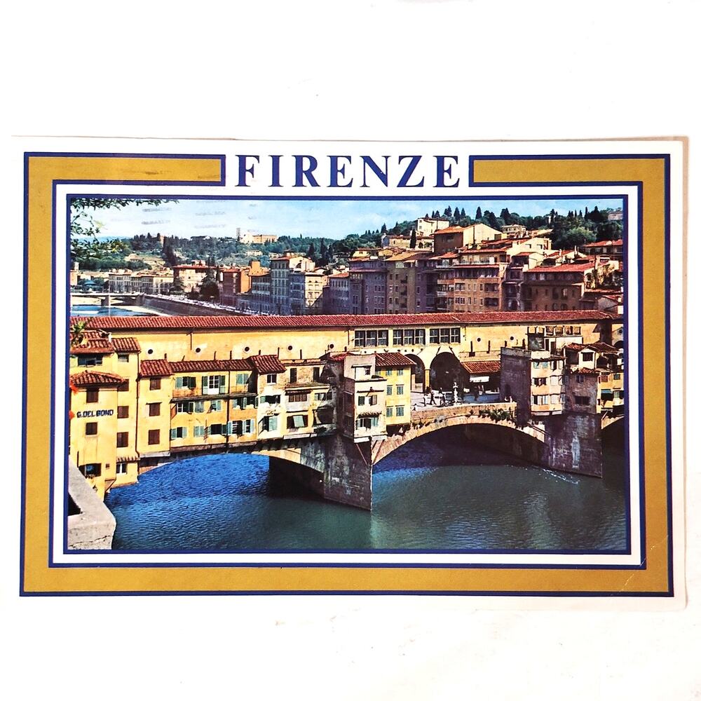 Vintage 1990 Firenze Mondiale Florence Postcard Buffalo Bill Cody 15c Stamp